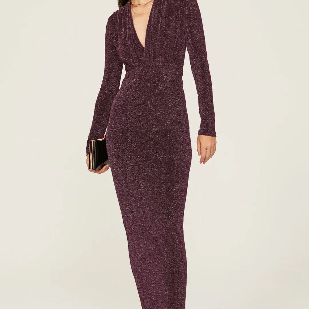 Opal Gown — line + dot